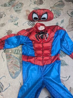 Marvel Red and Blue Spider-Man Muscle Chest Kids Superhero Costume